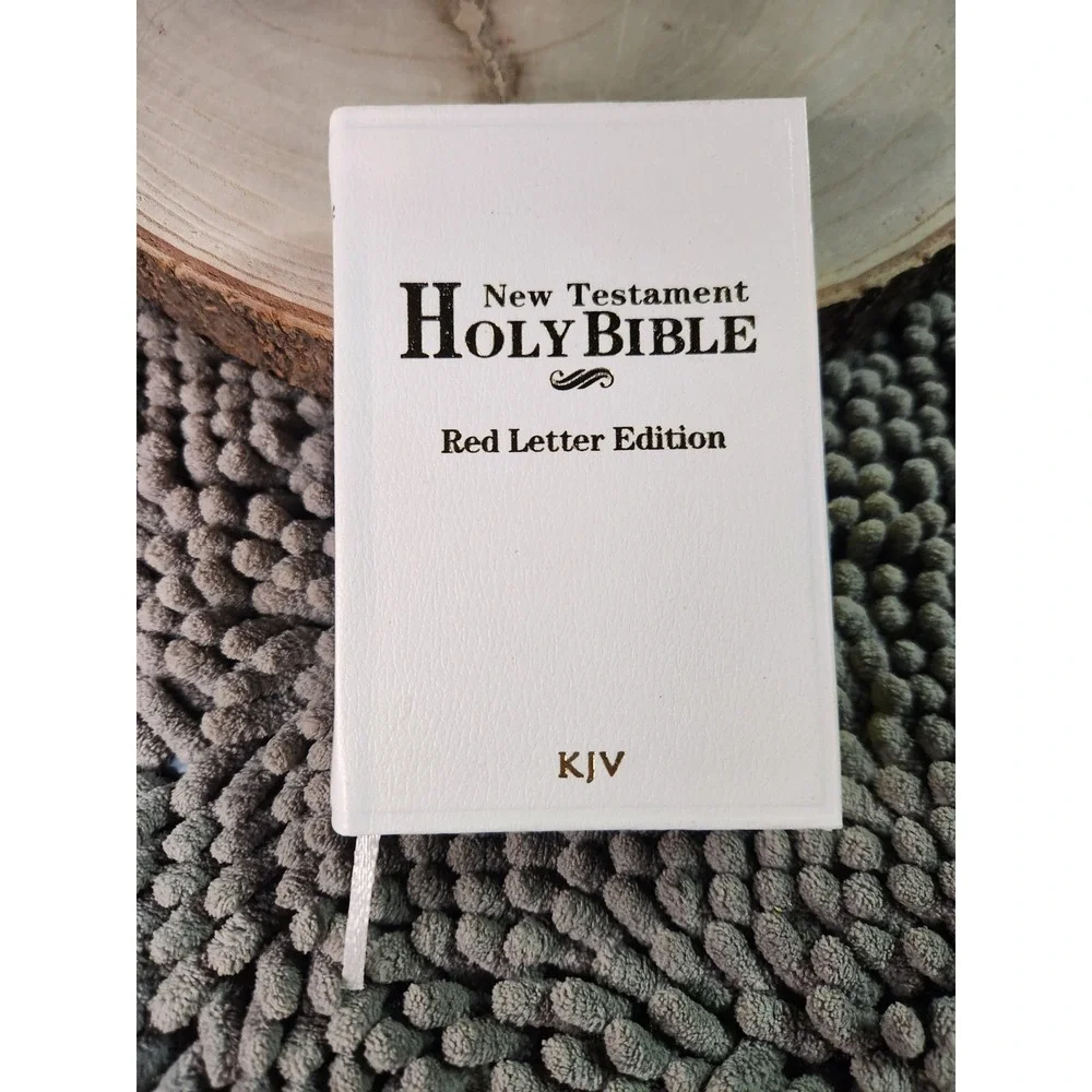 New Testament BIBLE Pocket Mini White Red Letter KJV